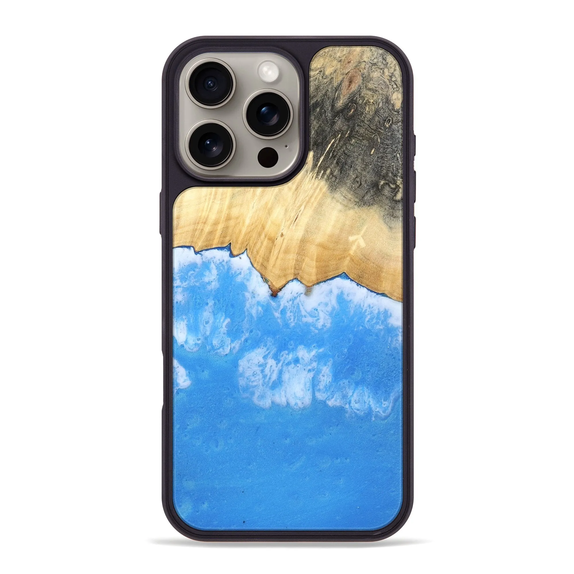 Anti Finger Streak Screen Guard Iphone 16 Pro Max Wood Phone Case - Marlon (Coastal, 781813)