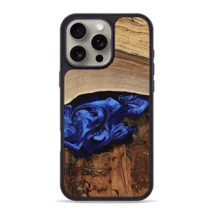 Iphone 16 Pro Max Wood Phone Case - Mckayla (Blue, 781777) Protective Screen Scratch Protection