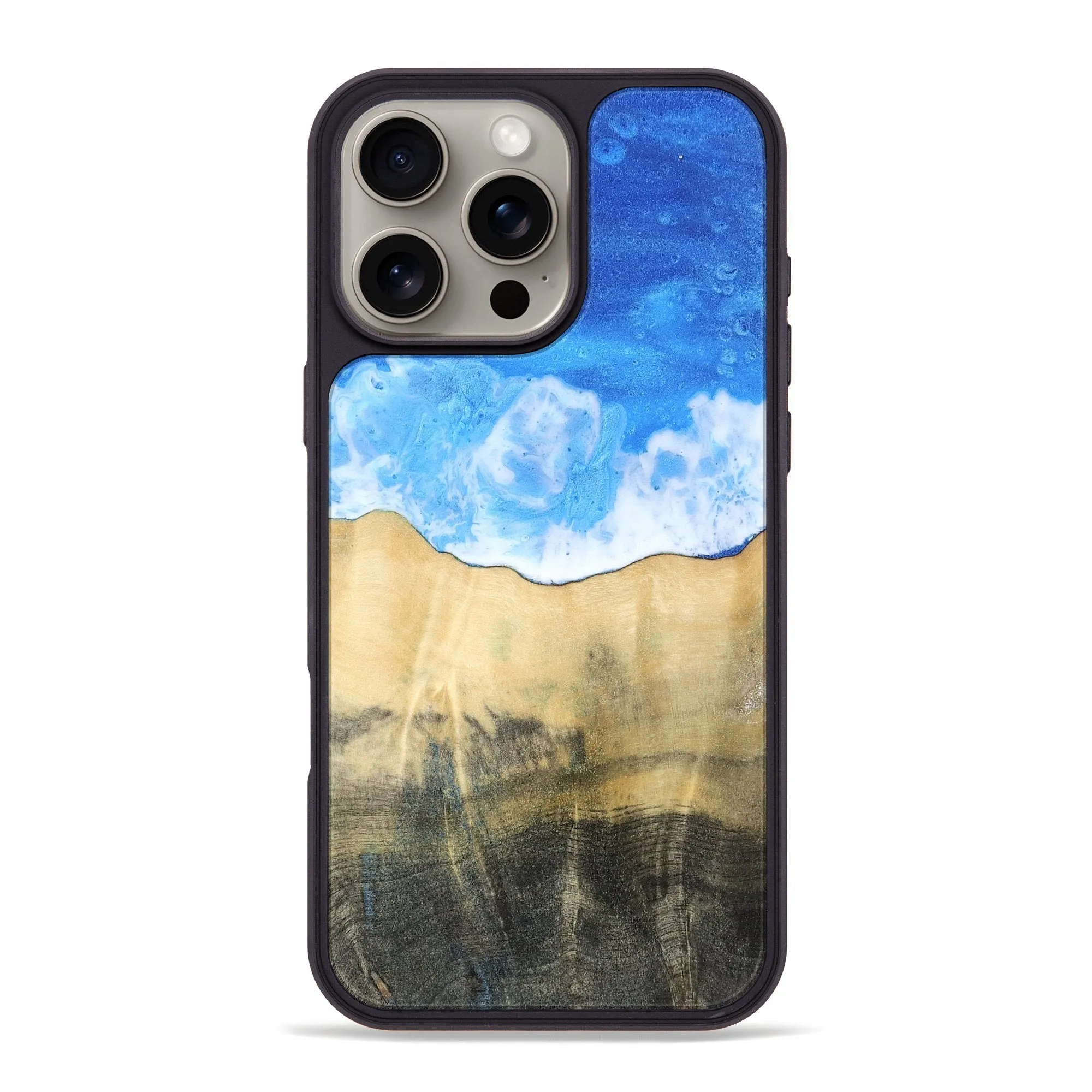 Iphone 16 Pro Max Wood Phone Case - Milana (Coastal, 781836) Tempered Screen Protector