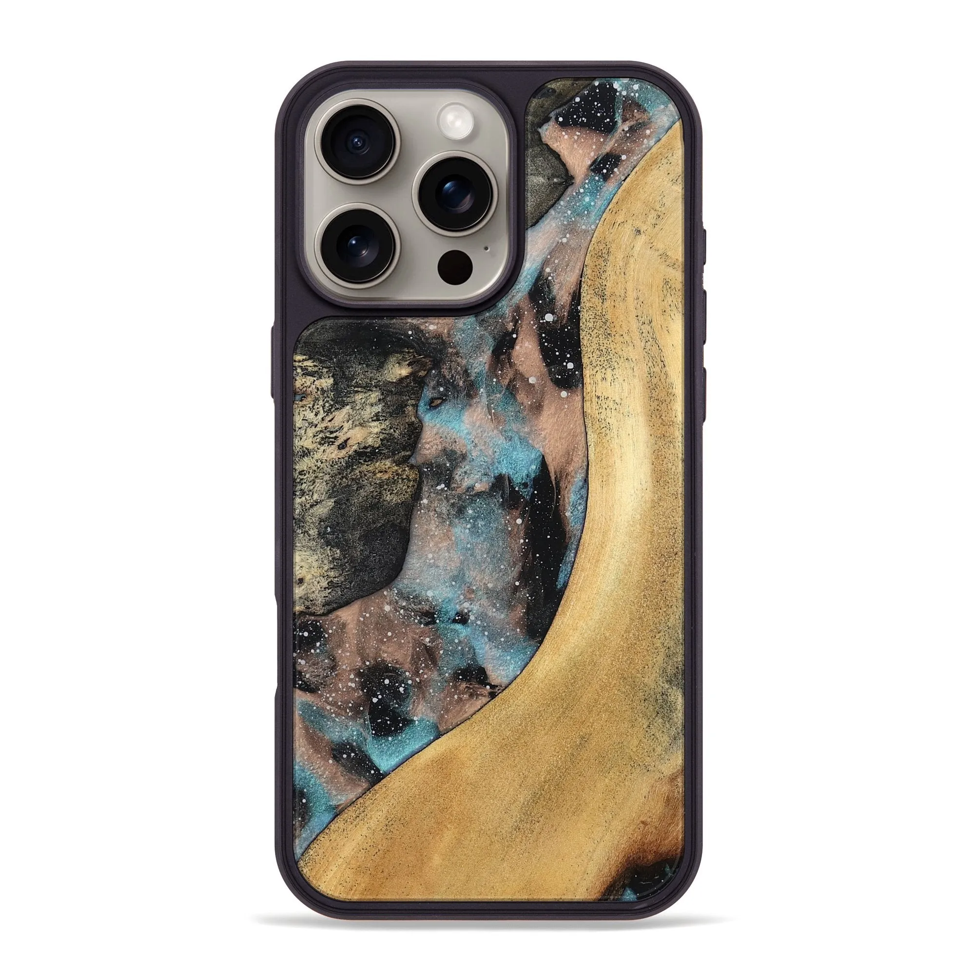 Iphone 16 Pro Max Wood Phone Case - Miley (Cosmos, 779407) High Transparency
