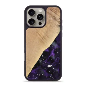 Iphone 16 Pro Max Wood Phone Case - Milton (Cosmos, 777728) Crystal Clear Shock Absorption