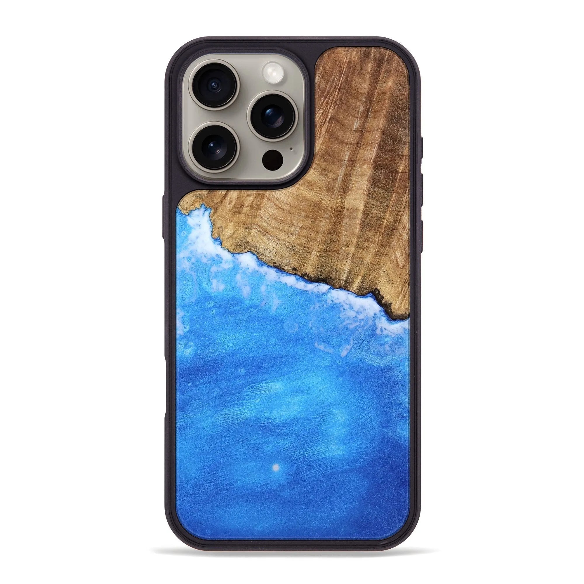 Smooth Touch Anti Finger Oil Coating Iphone 16 Pro Max Wood Phone Case - Mira (Coastal, 778725)