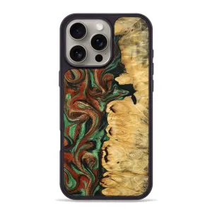 Anti Scratch Shield Iphone 16 Pro Max Wood Phone Case - Mitch (Green, 777604)
