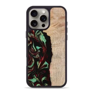 Anti Finger Smudge Film Iphone 16 Pro Max Wood Phone Case - Myla (Red, 776240)