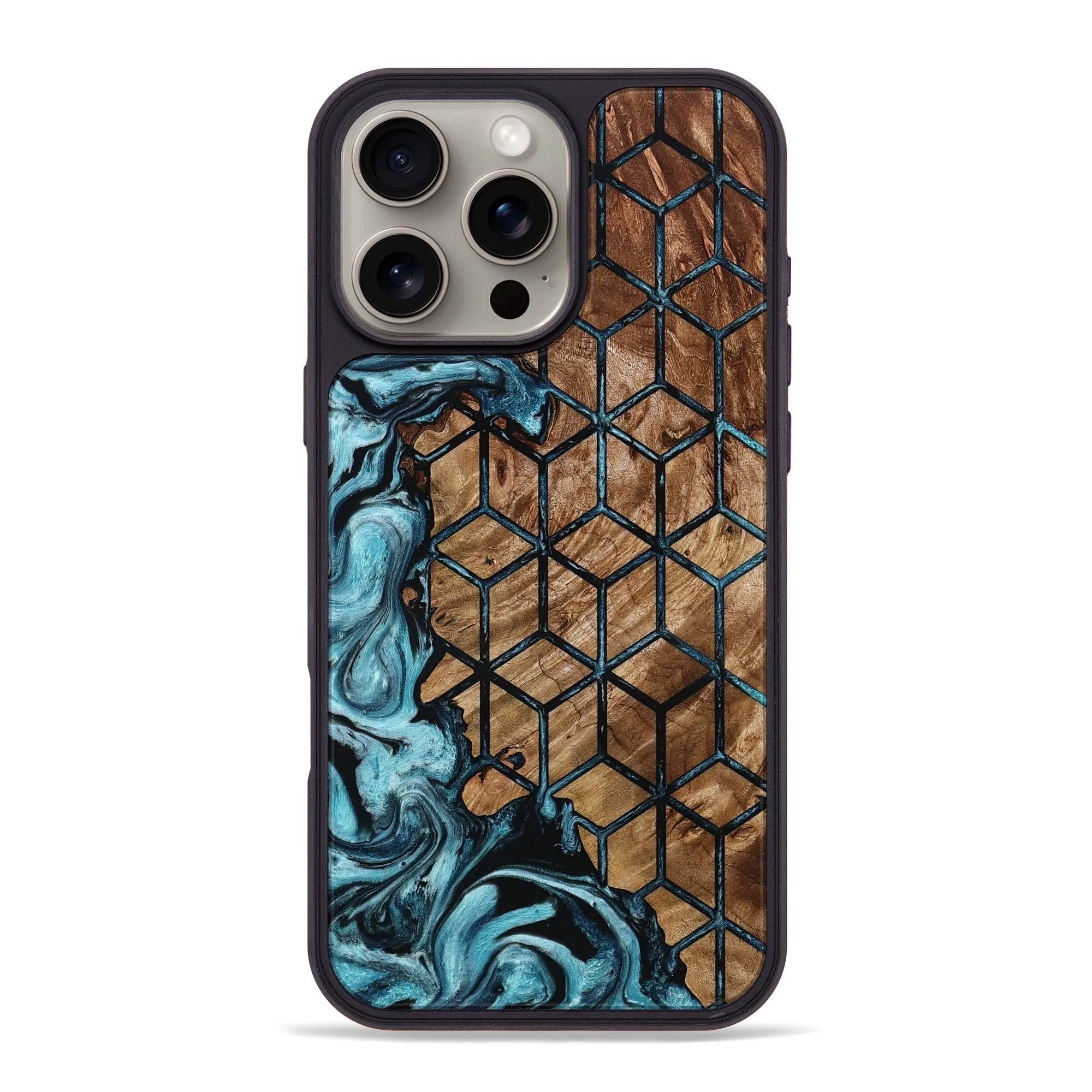 Iphone 16 Pro Max Wood Phone Case - Mylie (Pattern, 781727) Anti Spy Film