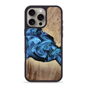 Easy Installation Iphone 16 Pro Max Wood Phone Case - Nevaeh (Blue, 779290)