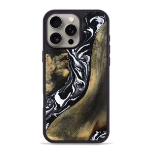 Smooth Touch Film Iphone 16 Pro Max Wood Phone Case - Nikita (Black & White, 779208)