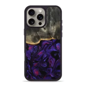 Iphone 16 Pro Max Wood Phone Case - Novah (Purple, 780952) Anti Finger Smear Anti Glare