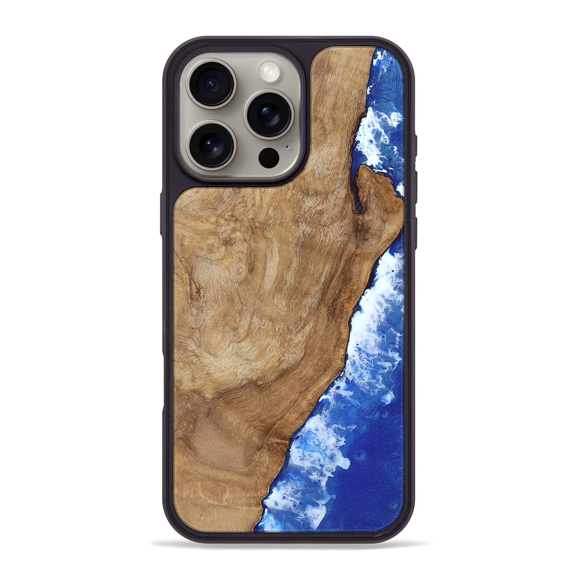 Iphone 16 Pro Max Wood Phone Case - Nylah (Coastal, 780933) Slim Screen Protector Anti Dust Film