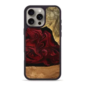 Anti Finger Smudge Film Iphone 16 Pro Max Wood Phone Case - Omer (Red, 776632)
