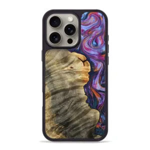 Iphone 16 Pro Max Wood Phone Case - Ona (Blue, 777625) Ultra Thin Bubble Free Installation