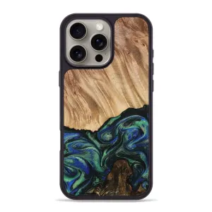 Iphone 16 Pro Max Wood Phone Case - Ophelia (Green, 779304) Anti Oil Film Anti Finger Grease Film