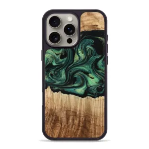 Anti Dust Iphone 16 Pro Max Wood Phone Case - Orval (Green, 777770)