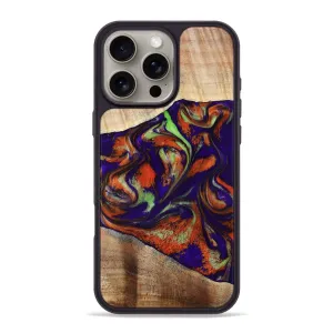 Bubble Resistant Film Iphone 16 Pro Max Wood Phone Case - Pearlie (Purple, 777986)