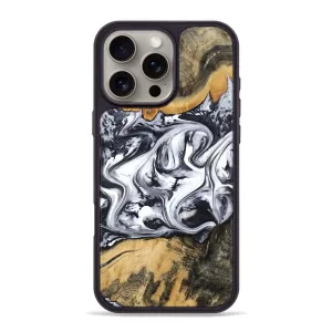 Iphone 16 Pro Max Wood Phone Case - Phoenix (Black & White, 781059) Case Friendly Fingerprint Repellent