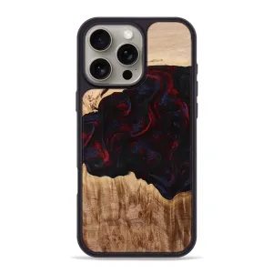 Anti Yellowing Screen Impact Resistant Iphone 16 Pro Max Wood Phone Case - Promise (Red, 775663)