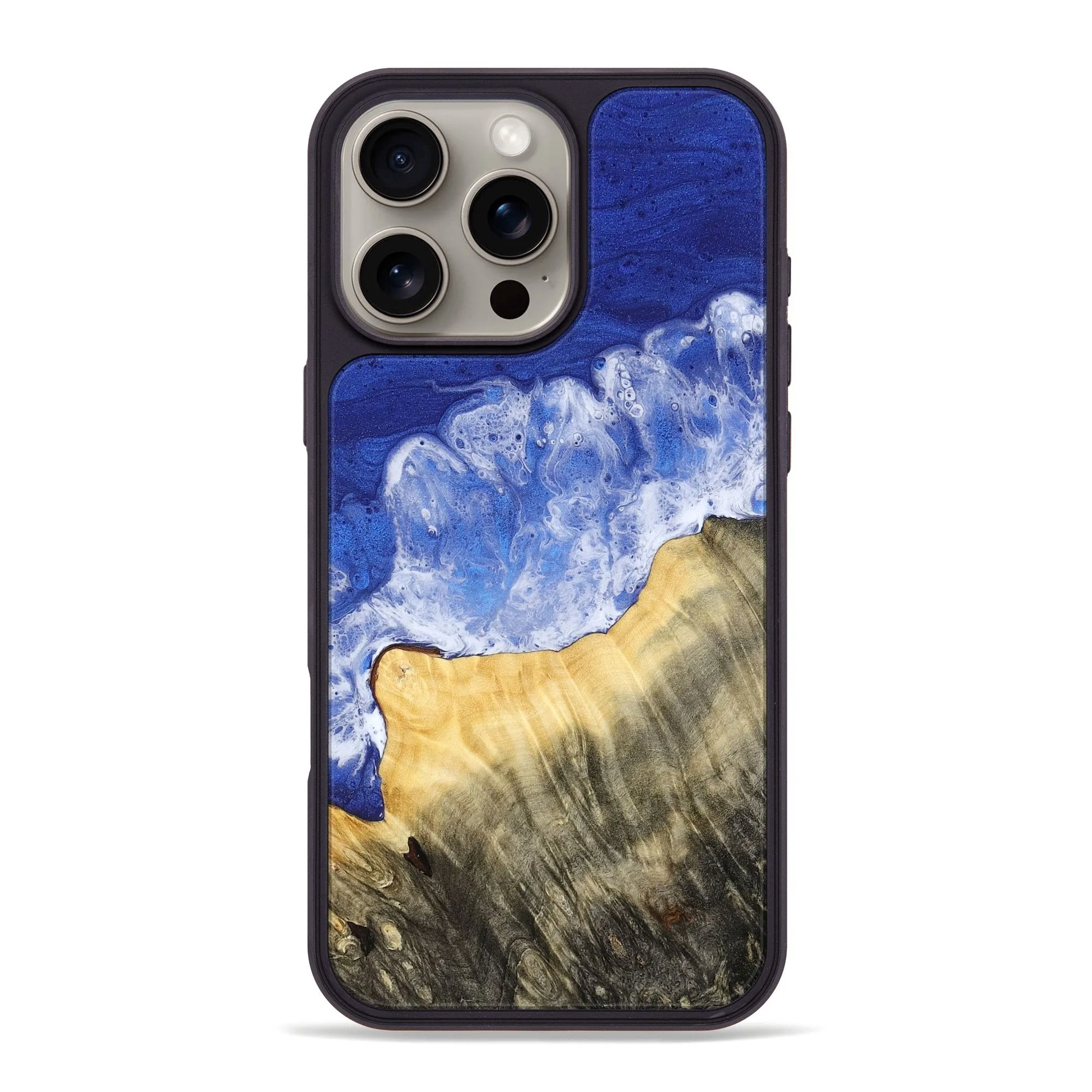 High Transparency Iphone 16 Pro Max Wood Phone Case - Qiana (Coastal, 779917)