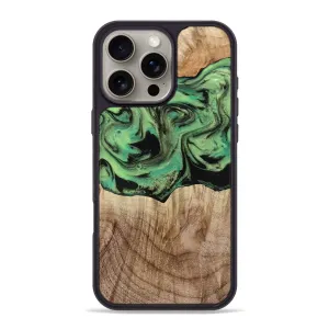 Iphone 16 Pro Max Wood Phone Case - Ray (Green, 777637) Anti Yellowing Screen Protective Film
