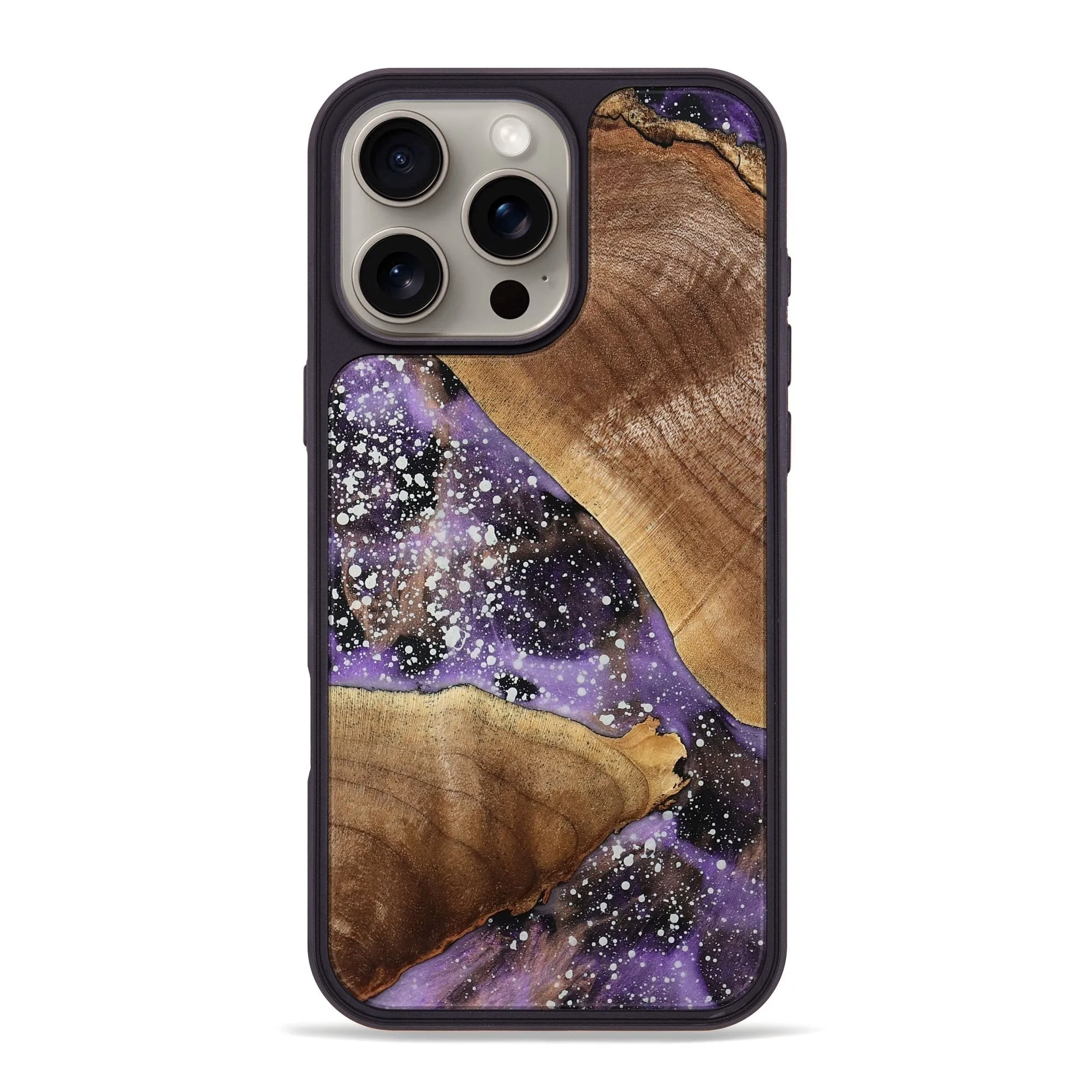 Iphone 16 Pro Max Wood Phone Case - Reggie (Cosmos, 779692) Anti Glare Film Anti Finger Oil Coating