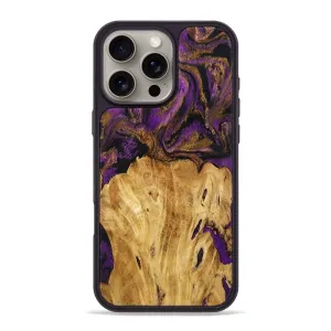 Bubble Resistant Film Iphone 16 Pro Max Wood Phone Case - Rivka (Purple, 778279)