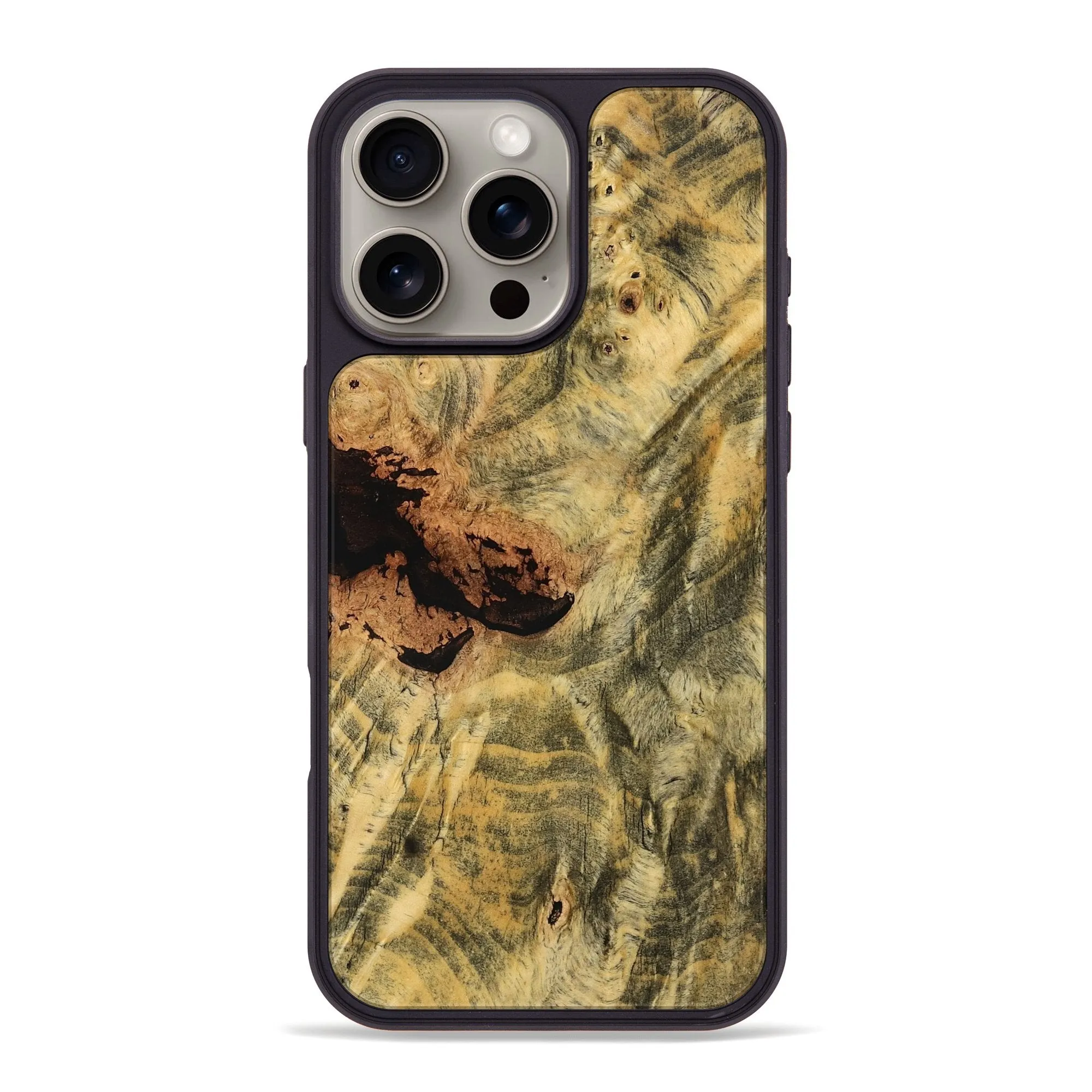 Ultra Thin Iphone 16 Pro Max Wood Phone Case - Rob (Wood Burl, 779314)