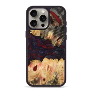 Iphone 16 Pro Max Wood Phone Case - Rosina (Red, 776343) Anti Reflection Coating