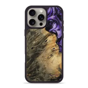 Iphone 16 Pro Max Wood Phone Case - Shaniya (Purple, 780721) Edge Guard Scratch Resistant Coating