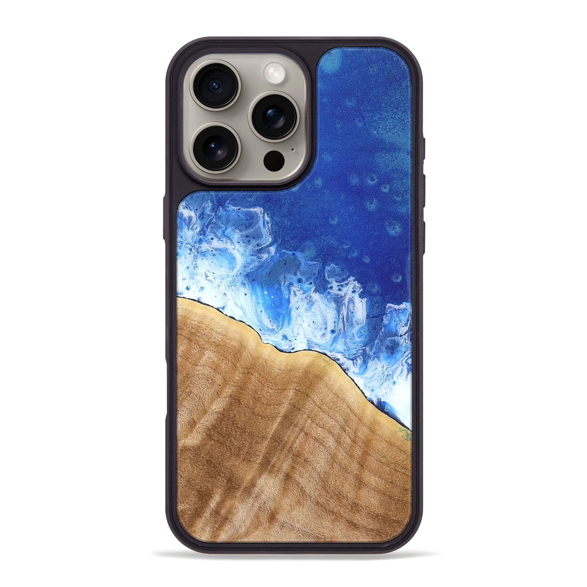 Shock Guard Reinforced Corners Iphone 16 Pro Max Wood Phone Case - Stacy (Coastal, 776584)