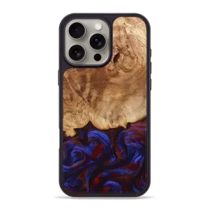 Scratch Proof Drop Protection Iphone 16 Pro Max Wood Phone Case - Tanisha (Red, 778808)