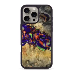 Iphone 16 Pro Max Wood Phone Case - Timmy (Green, 780718) Tempered Glass Scratch Resistant Glass