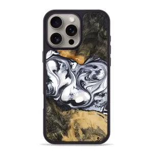 Drop Protection Iphone 16 Pro Max Wood Phone Case - Verna (Black & White, 781580)