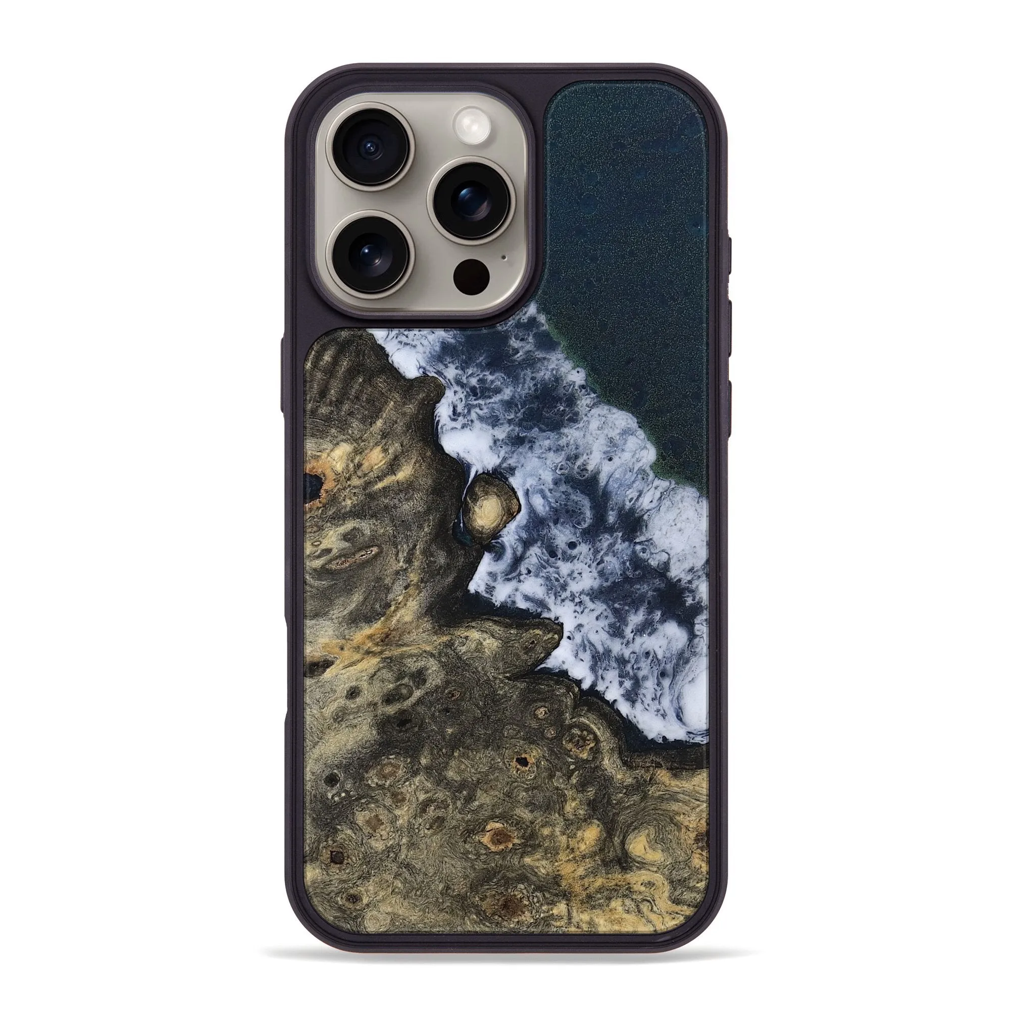 Anti Fingerprint Shield Iphone 16 Pro Max Wood Phone Case - Waylen (Coastal, 781834)