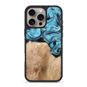 Scratch Protection Iphone 16 Pro Max Wood Phone Case - Wells (Blue, 778376)
