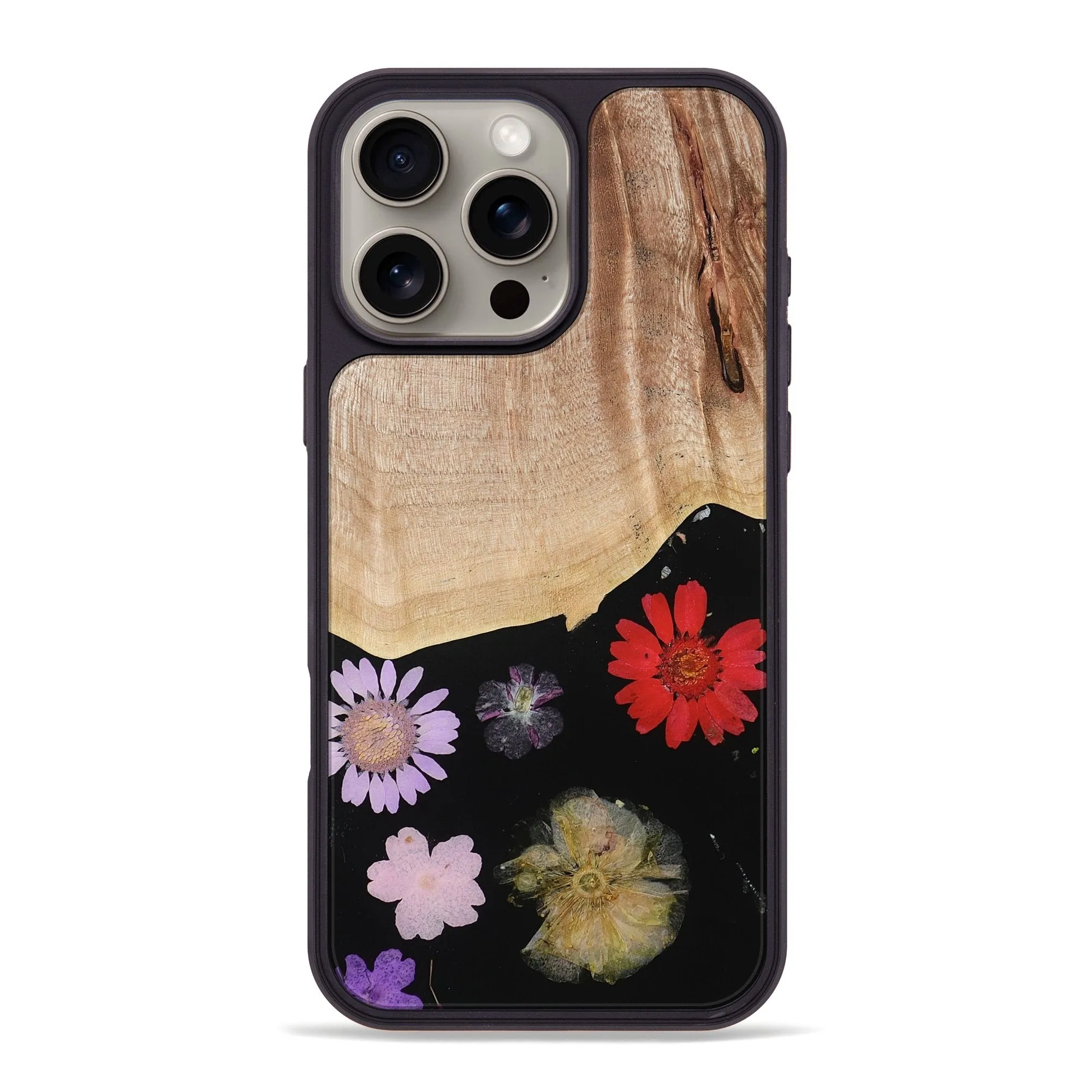 Case Friendly Anti Scratch Shield Iphone 16 Pro Max Wood Phone Case - Yareli (Bloom, 778897)