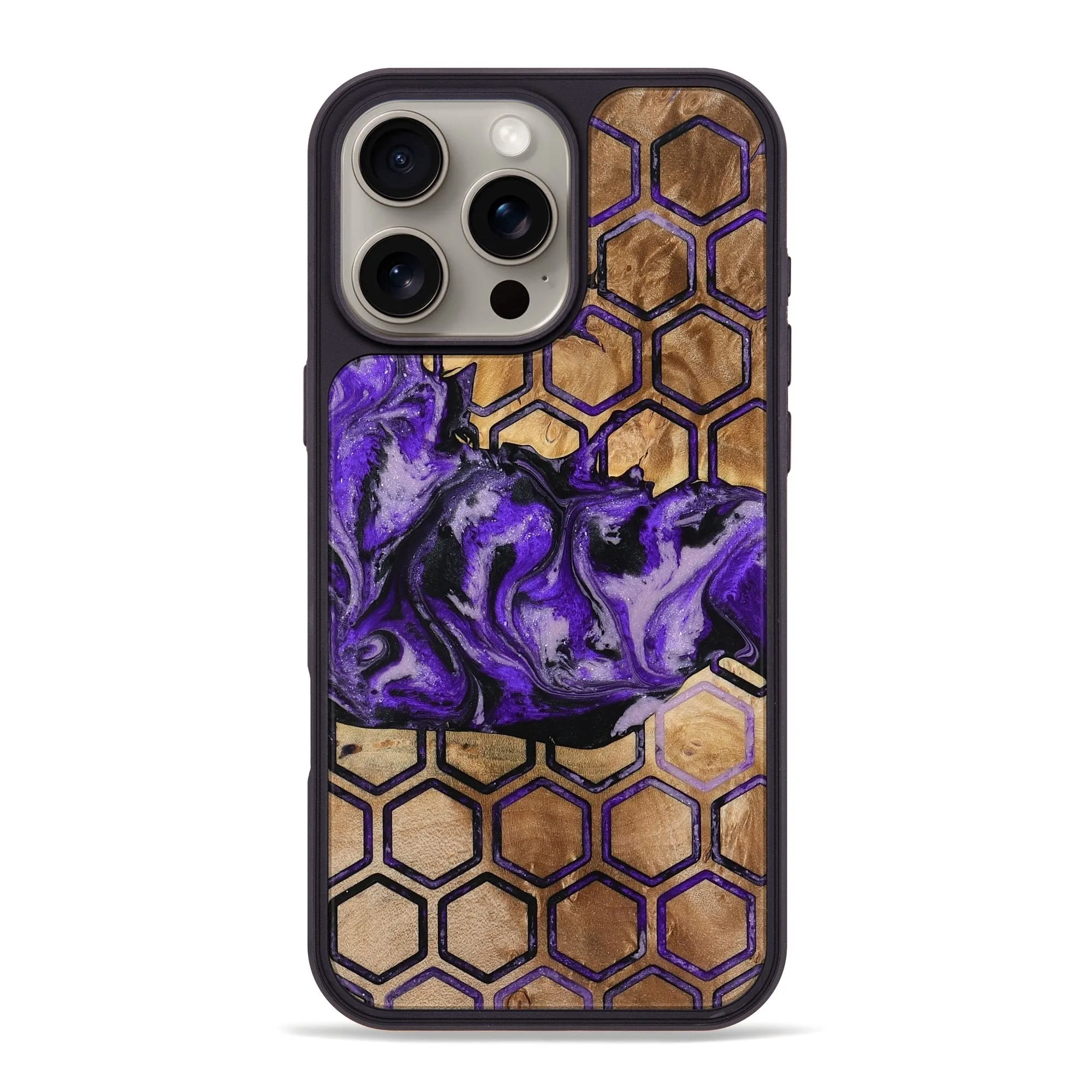 Protective Screen Iphone 16 Pro Max Wood Phone Case - Yousef (Pattern, 776014)