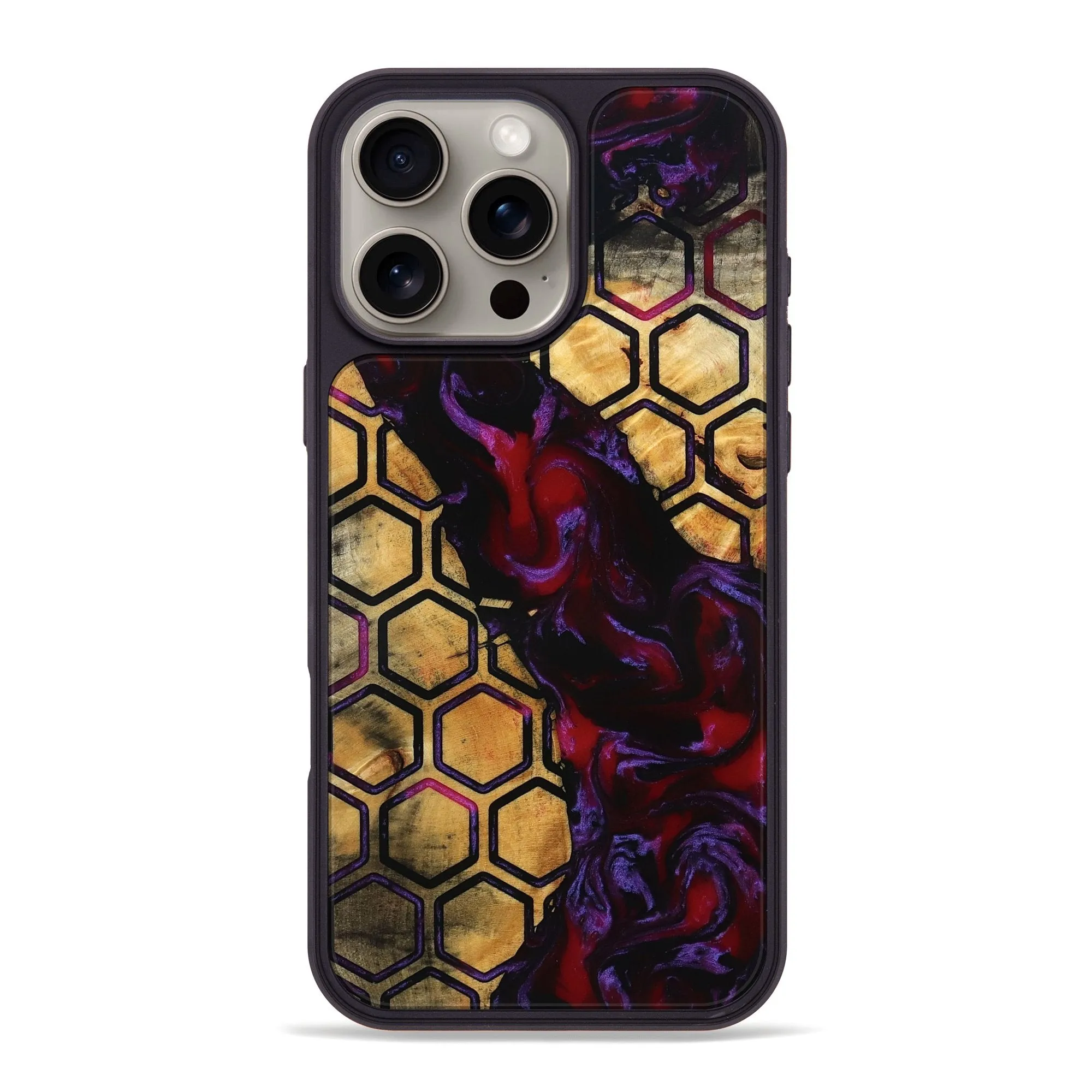 Fingerprint Repellent Anti Finger Grease Iphone 16 Pro Max Wood Phone Case - Zayd (Pattern, 778574)