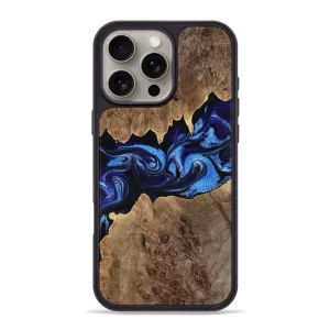 Dustproof Cover Water Resistant Iphone 16 Pro Max Wood Phone Case - Zion (Blue, 780056)