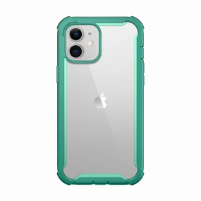 Iphone 12 Ares Case - Mint Green Anti Shock Screen Case Friendly