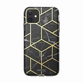 Iphone 12 Mini Cosmo Case - Marble Black Anti Dust Film Oleophobic Coating