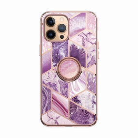 Anti Scratch Shield Easy Installation Iphone 12 Pro Max Cosmo Snap Case - Marble Purple
