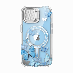 Iphone 13 Cosmo Mag Case - Blue Fly Anti Finger Smear Anti Fingerprint Coating