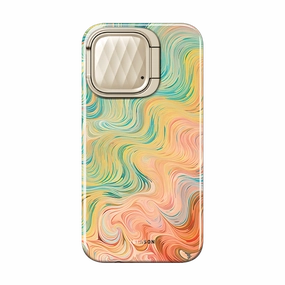 Scratch Proof Glass Iphone 13 Cosmo Mag Case - Watercolor