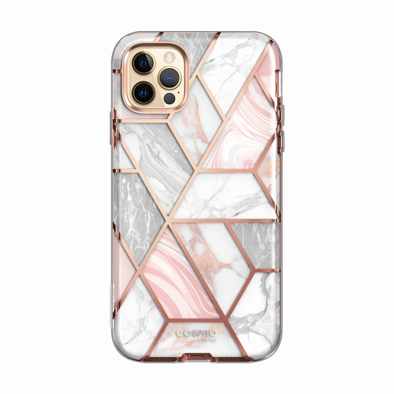 Iphone 13 Pro Cosmo Case - Marble Pink Edge Protection