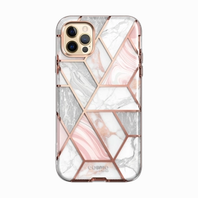 Anti Finger Mark Self Healing Iphone 13 Pro Max Cosmo Case - Marble Pink