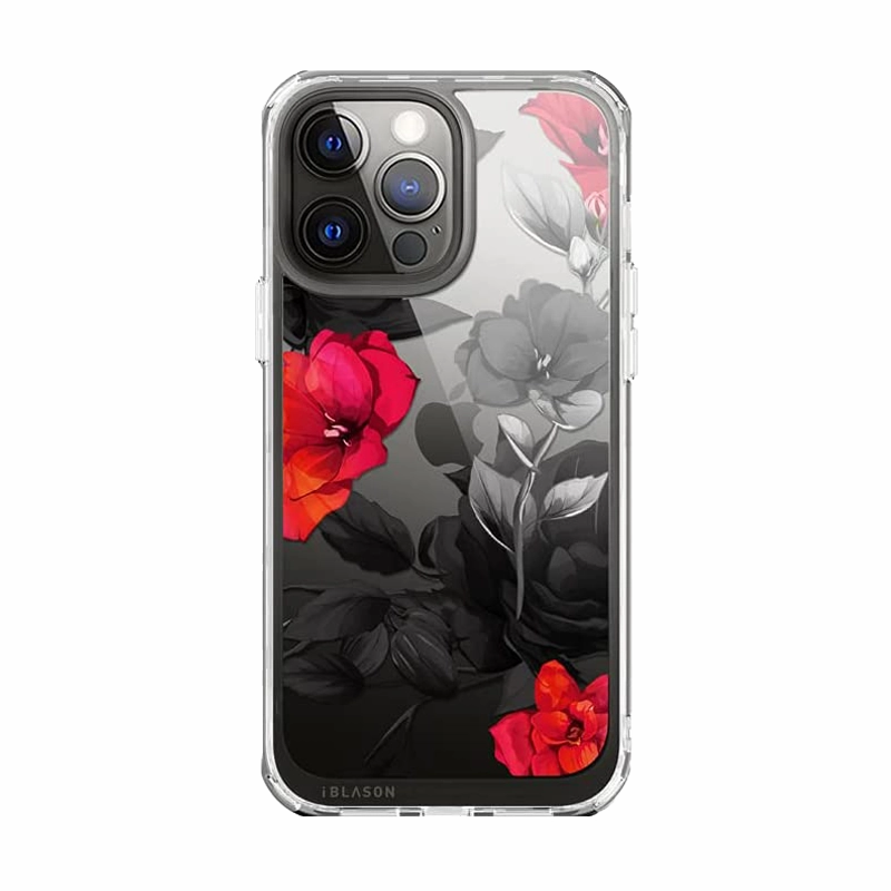 Anti Finger Oil Coating Dustproof Cover Iphone 13 Pro Max Halo Case - Rose Black