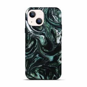 Scratch Resistant Iphone 13 Resinart Live Edge Phone Case - Capri (Green, 781238)