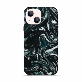 Anti Fingerprint Shield Impact Resistant Iphone 13 Resinart Live Edge Phone Case - Harley (Green, 781239)