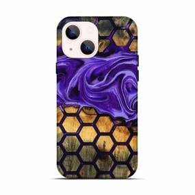 Anti Fingerprint Screen Iphone 13 Wood Live Edge Phone Case - Angel (Pattern, 781473)