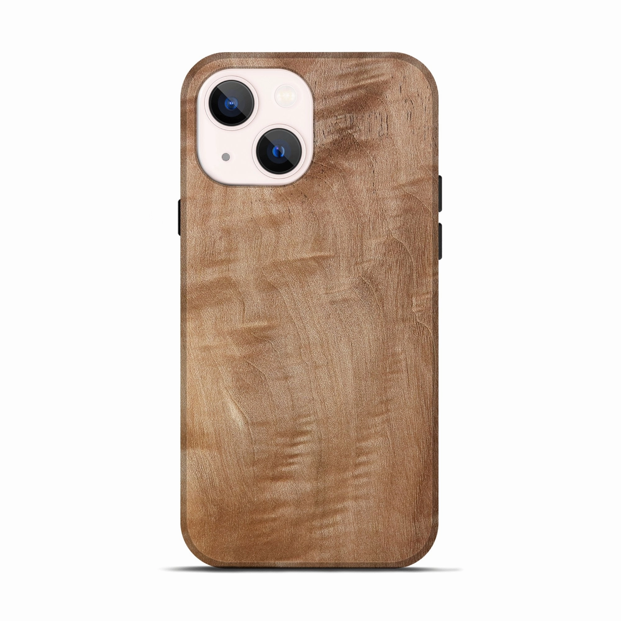 Anti Finger Smudge Iphone 13 Wood Live Edge Phone Case - Coleson (Wood Burl, 773949)