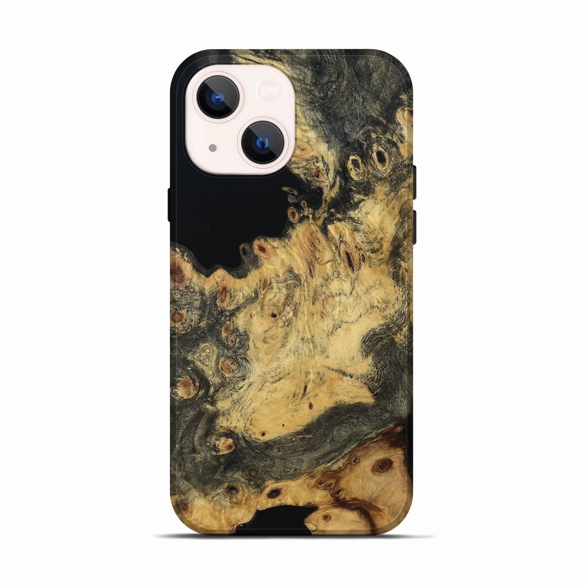 Iphone 13 Wood Live Edge Phone Case - Conrad (Wood Burl, 781228) Screen Defense